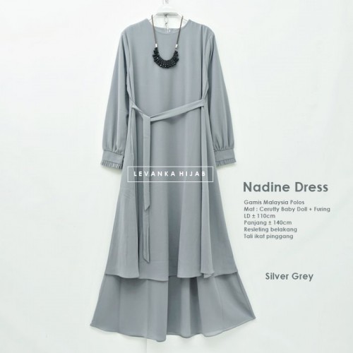 Nadine-012 Gamis Malaysia Polos